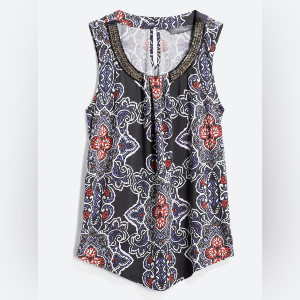 Amal Beaded Neckline Knit Too